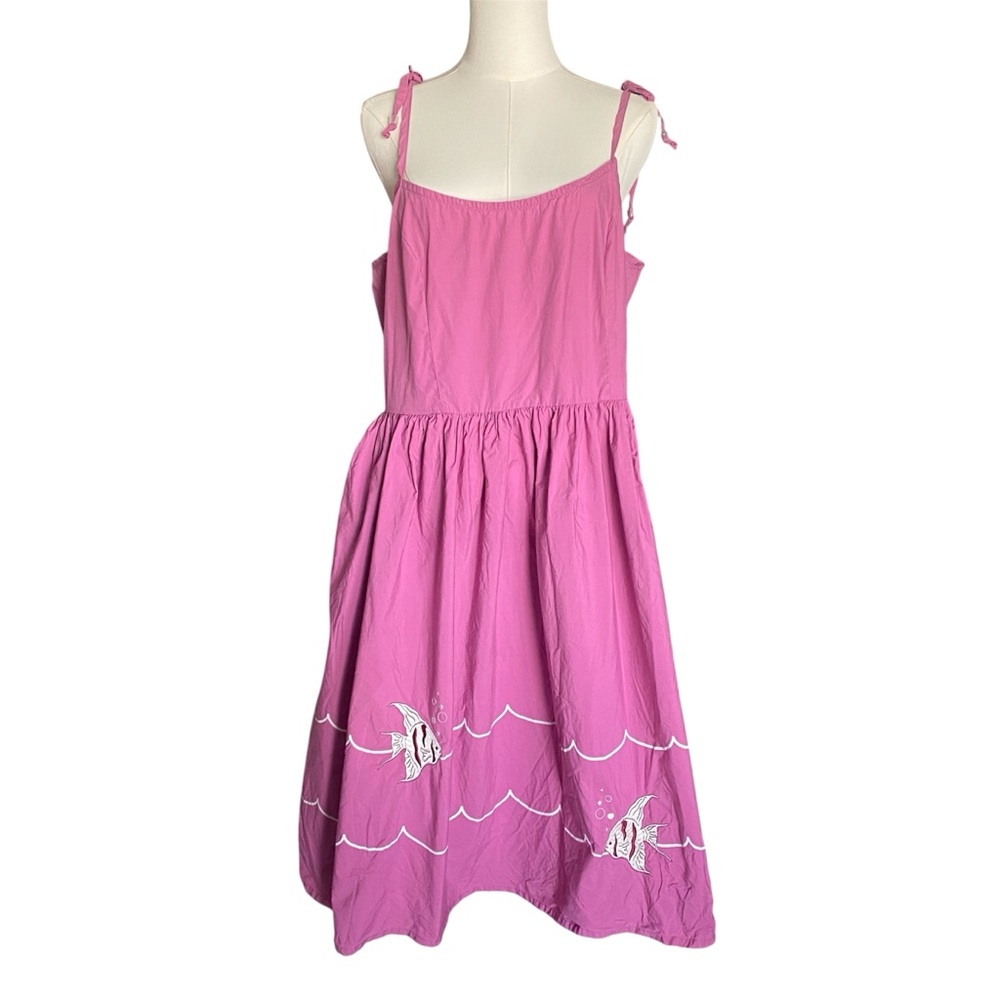 Unique Vintage Fish Midi Dress